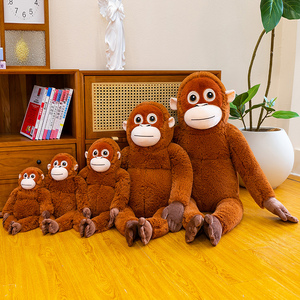 צעצוע קטיפה גורילה חוצה גבולות, בובת קוף מדומה, בובת בד, אורנגאוטן, סחר חוץ סיטונאי - Product Image 5