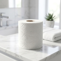 Papier toilette jetable en gros, imprimé sur mesure, 100% pâte de bois vierge, prix abordable, rouleau jumbo