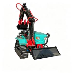 Trattore Cingolato Agricolo Compatto 4x4 per Piccole Fattorie, Mini Escavatore con Pinza, Fresa Rotante, Motore da 35 CV, Pompa Idraulica - Product Image 3
