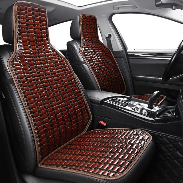 Factory Direct Supply OLIVER Car Seat Cushion Summer Bamboo Strip Breathable Cooling Mat Truck Use