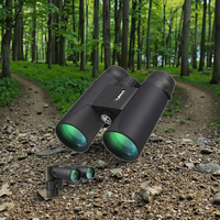 Prismes entièrement multi-couches grossissement 10X HD 10X42 jumelles télescope pour l'observation des oiseaux chasse étanche/bak4