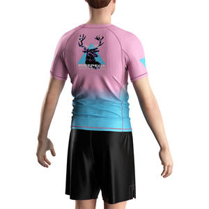 Cervi modello rosa Rash <span class=keywords><strong>Guard</strong></span>-camicia di compressione Premium per BJJ MMA grapping Muay Thai & Fitness - Product Image 6