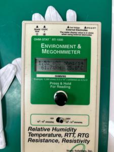 Guantes ESD de rayas de doble cara de alta seguridad, fibra de carbono conductora, poliéster, antiestático para uso en salas limpias de la industria electrónica - Product Image 5