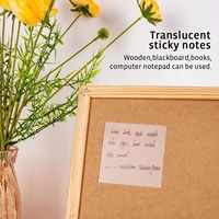 Notes autocollantes transparentes personnalisables avec filigrane translucide