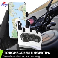 Gants de moto pour homme personnalisés en usine, coque de protection en fibre de carbone, résistants aux chocs, résistants à l'usure, compatibles avec les écrans tactiles