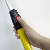 Tige réglable en aluminium personnalisée de 2800mm avec tube en fibre de verre Fabricant de poteau télescopique pour le nettoyage des vitres