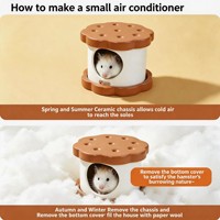 Nichoir en céramique en forme de pudding matcha pour hamster, abri pour petits animaux, idéal pour souris naines, gerbilles et chinchillas