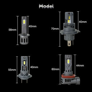 Faros Delanteros LED para Automóvil E4S, 50 W, 6000 lm, Súper Brillantes, H1, H3, 9006, H11, Bombillas LED para Automóvil, H7, H4 - Product Image 6