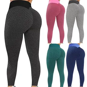 Mallas de entrenamiento de cintura alta para mujer, pantalones de Yoga, Fitness