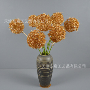 Boule d'ail dorée Dongchen Crafts 30cm-100cm, fleur artificielle pour décorations du Nouvel An chinois, accessoires de mariage et de maison - Product Image 4