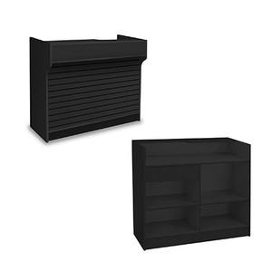 <span class=keywords><strong>Comptoir</strong></span> de <span class=keywords><strong>caisse</strong></span> en panneaux de particules MDF pour magasin de détail, <span class=keywords><strong>vitrine</strong></span> 48x22x42 pouces, style simple, utilisation en supermarché, service complet - Product Image 4