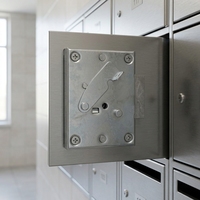 Serrure à levier mécanique haute sécurité YH1250 à 7 leviers en alliage de zinc avec clé en laiton pour coffres-forts certifiée ISO9001:2008