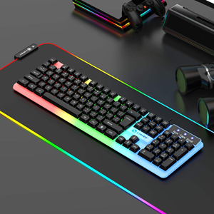 Upgraded GTX350 Luminous Keyboard <b>Mouse</b> Set <b>USB</b> Wired Mechanical Feeling Round Ball Keycaps Combo - Product Image 5