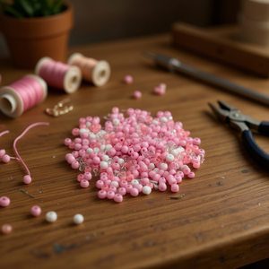 Perline di Tipo Riso Ilan Abalorios 2-4mm Rosa Chiaro 25g - Product Image 3