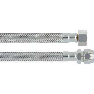 Manguera flexible de acero inoxidable con bicono hembra 50cm 1/2 X bicono 10 para fines de herramientas de torneado - Product Image 3