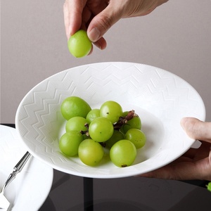 Ciotole in Ceramica Bianca Personalizzate per Pasta 8/9 Pollici, Ciotole in Gres per Hotel e Ristoranti, per Insalata, Zuppa e Spaghetti - Product Image 4