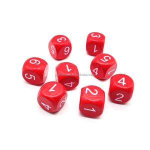 Factory Wholesale Custom Pad Printed Wooden <b>Dice</b> Laser Engraved D6 <b>Dice</b> Set 10mm-30mm for Tabletop Family Party Games - Product Image 3