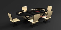 Table de poker avec structure en plastique, pointes de poker, personnalisées, pour le casino