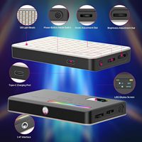 Ulanzi VL120 Lumière Vidéo RVB sur Caméra 3100mAh 2500-9000K Panneau LED d'Éclairage d'Appoint (CRI95 Adaptateur Griffe Porte-Accessoire Diffuseur Souple) 360