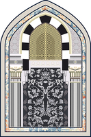 Tapis de Prière Musulman au Design Personnalisé Multi Style Antidérapant Doux Tapis de Prière Islamique Tapis Ethnique Indien Tapis de Prière pour Chambre à Coucher