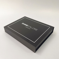Boîte cadeau en carton de luxe personnalisée avec aimant pour perruques de bonbons rouge à lèvres cils produits de soins de la peau et bougies finition mate