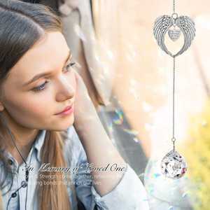 Nouvelle cloche à vent <span class=keywords><strong>en</strong></span> cristal de style boule, <span class=keywords><strong>pont</strong></span> <span class=keywords><strong>arc</strong></span>-<span class=keywords><strong>en</strong></span>-<span class=keywords><strong>ciel</strong></span>, gravure à la main, prisme à vent <span class=keywords><strong>en</strong></span> verre - Product Image 1