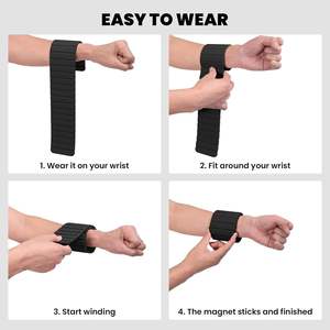 Custom Logo Magnetic Bangles for Women Wearable Silicone Ankle Wrist <b>Weights</b> for Home Workout Dual Color Weighted Bracelet - Product Image 6