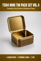 Jeu de cartes à collectionner Mini Tin Pack Set TS04 4 boosters 1 carte promotionnelle Boîte de rangement métallique Vente en gros Exclusivité Japon Asie
