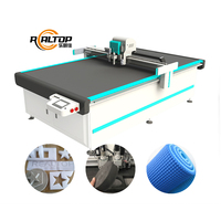 Realtop-Plotter de corte plano de goma digital automático, cuchilla oscilante CNC de espuma, máquina para hacer juntas de goma