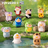 Figurines d'action anime de collection de la série Lulu Piggy Animal Party, décorations mignonnes, boîte mystère pour ornement de bureau