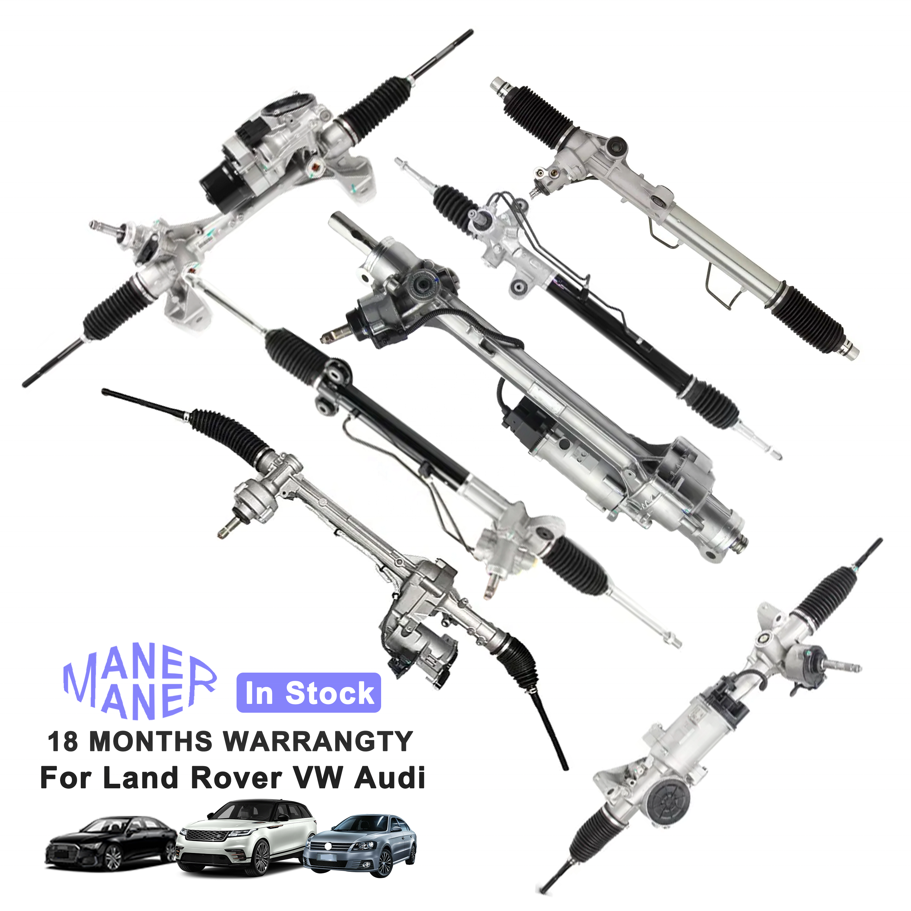 MANER 5Q1423051AS 5N1423058F wholesale Auto Steering Systems Mechanical steering gear rack For VW Audi BMW BENZ Land Rover