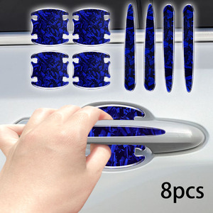 Protectores de manija de cuenco de puerta de coche deportivos universales, 8 Uds., pegatinas, accesorios exteriores de coche, pegatinas de protección de manija para camioneta de coche - Product Image 4