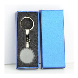 LLavero de cristal Led en blanco con linterna, promocional, barato, fabricante de China - Product Image 3