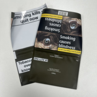 Emballage de feuille de tabac recyclable en plastique laminé 25g pochette de tabac à rouler refermable ziplock 50g
