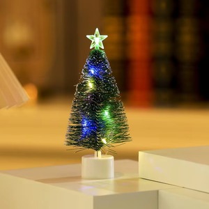 Small <b>Christmas</b> Pine Tree LED Colorful Glowing Desktop Decoration for Window Display Gift Factory Small Ornaments <b>Christmas</b> Tree - Product Image 3