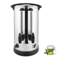 Chauffe-eau électrique en acier inoxydable numérique à double robinet pour thé et lait chaud, 30 litres