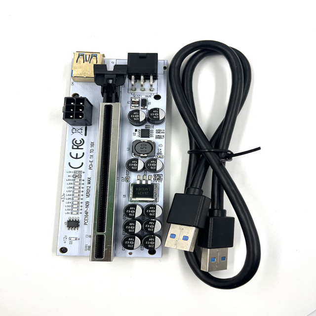 PCI-E Pcie VER012 MaxPro Cabo Riser Card Pci Express X16 10 Capacitors 012 Max USB 3.0 Cable Riser For Graphics Card