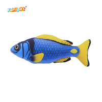 Jouet pour chaton Famipet, nouveau design estival coloré en forme de poisson, jouet en peluche douce et froissée avec herbe à chat
