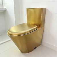 WC monobloc moderne en acier inoxydable avec double chasse et évacuation par siphon en S, à poser au sol, pour toilettes d'hôtels et de prisons