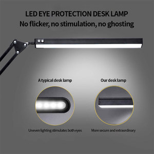 Joystar 12W stepless mờ bàn đèn cilp-on cánh tay có thể điều chỉnh nghiên cứu đọc bảng đèn mà không nhấp nháy - Product Image 4