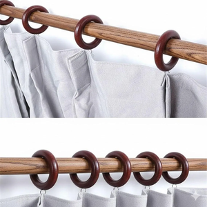 Anillas <span class=keywords><strong>de</strong></span> Sujeción <span class=keywords><strong>de</strong></span> Madera Hechas a Mano, Estilo Vintage, <span class=keywords><strong>para</strong></span> <span class=keywords><strong>Cortinas</strong></span> <span class=keywords><strong>de</strong></span> Ducha, Accesorios <span class=keywords><strong>de</strong></span> Repuesto - Product Image 5