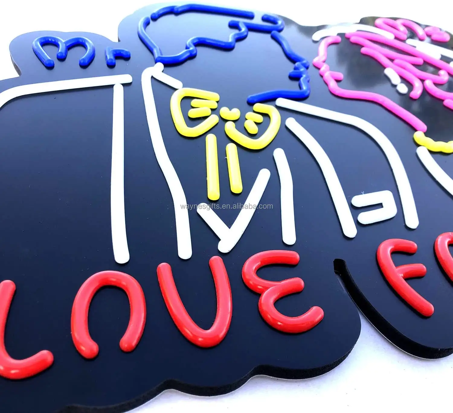 Love Forever Neon Lights Ultra-thin Design Mr&Ms LED Neon Sign is Suitable for Home Decoration or Office, Bar, Recreation Room G