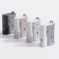 Baterai Li-Polymer 10000mAh 35W Pengisian Cepat Tipe-C Kapasitas Tinggi Dual Built-in Mecha Mini Power Bank Indikator LED Tali Gantungan