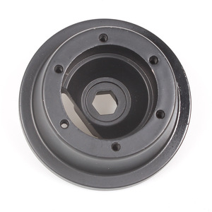 Support de moyeu de volant en aluminium noir à 4 trous pour Ford Mustang, mise à niveau et rénovation - Product Image 3