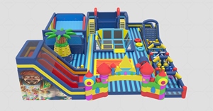Grand trampoline gonflable pour une utilisation intérieure et extérieure, grand jeu de sport gonflable pour videur pour la famille - Product Image 4