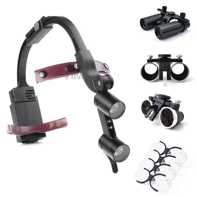 Lampe Frontale LED 5W Pour Dentiste - Phare Pour Loupes Dentaires - Lumière Froide Et Précise