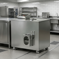 Convertisseur de déchets alimentaires en engrais commercial 3,32 kW avec porte à détection automatique pour cuisine