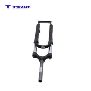 <span class=keywords><strong>Fourche</strong></span> de suspension pour vélo électrique 26x195 en aluminium, débattement de <span class=keywords><strong>100</strong></span> <span class=keywords><strong>mm</strong></span>, frein à disque, ressort hélicoïdal, verrouillage hydraulique - Product Image 4