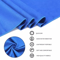 Serviette de sport Esun 300 g/m² écologique à séchage rapide, absorbante, personnalisable, en microfibre, pour la gym, le sport et les voyages, avec sac en filet