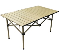 Table pliante pour l'extérieur, 4ft, camping, randonnée, pique-nique, triangulaire, stable, accessoires de barbecue